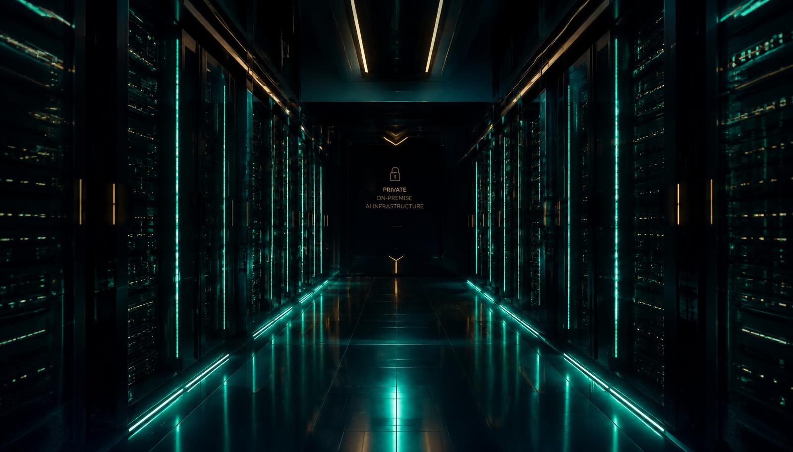 Private on-premise AI server infrastructure